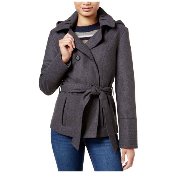 Zara Peacoat with Tie Front - Picture 5 of 5